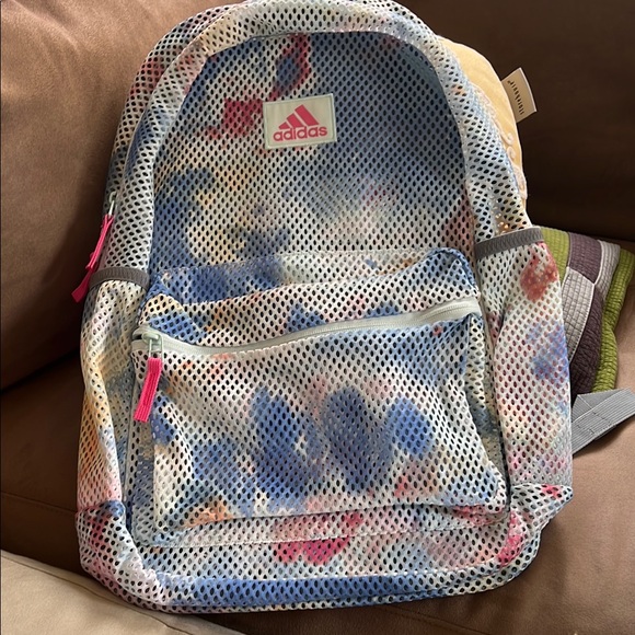Adidas Multicolor Mesh Backpack - Picture 1 of 5